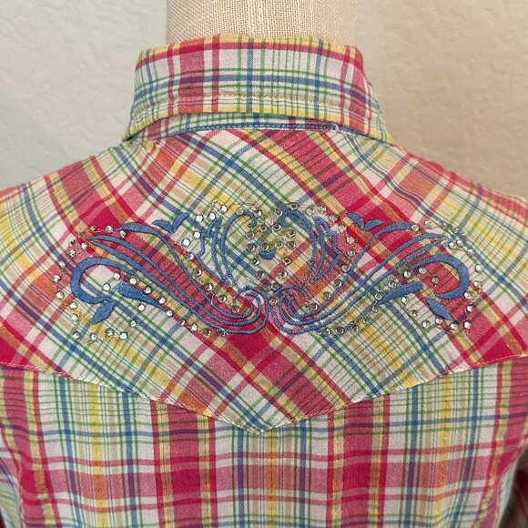 GIBSON Women's Western Embroidered Shirt - Small - Picture 4 of 9